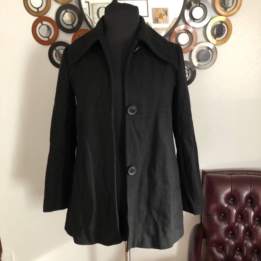ALFANI single breasted lined wool coat